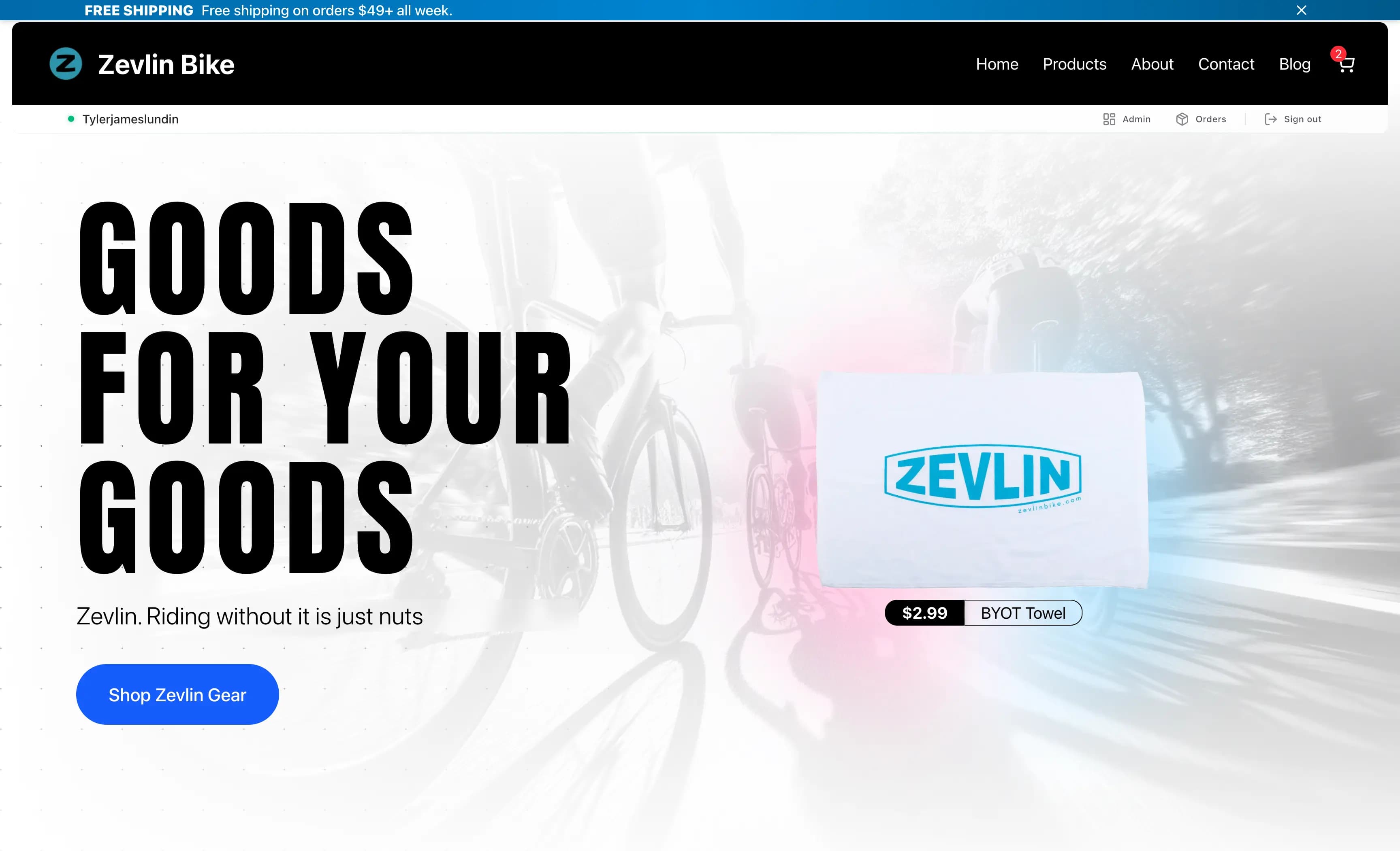 Zevlin Bike home page Thumbnail
